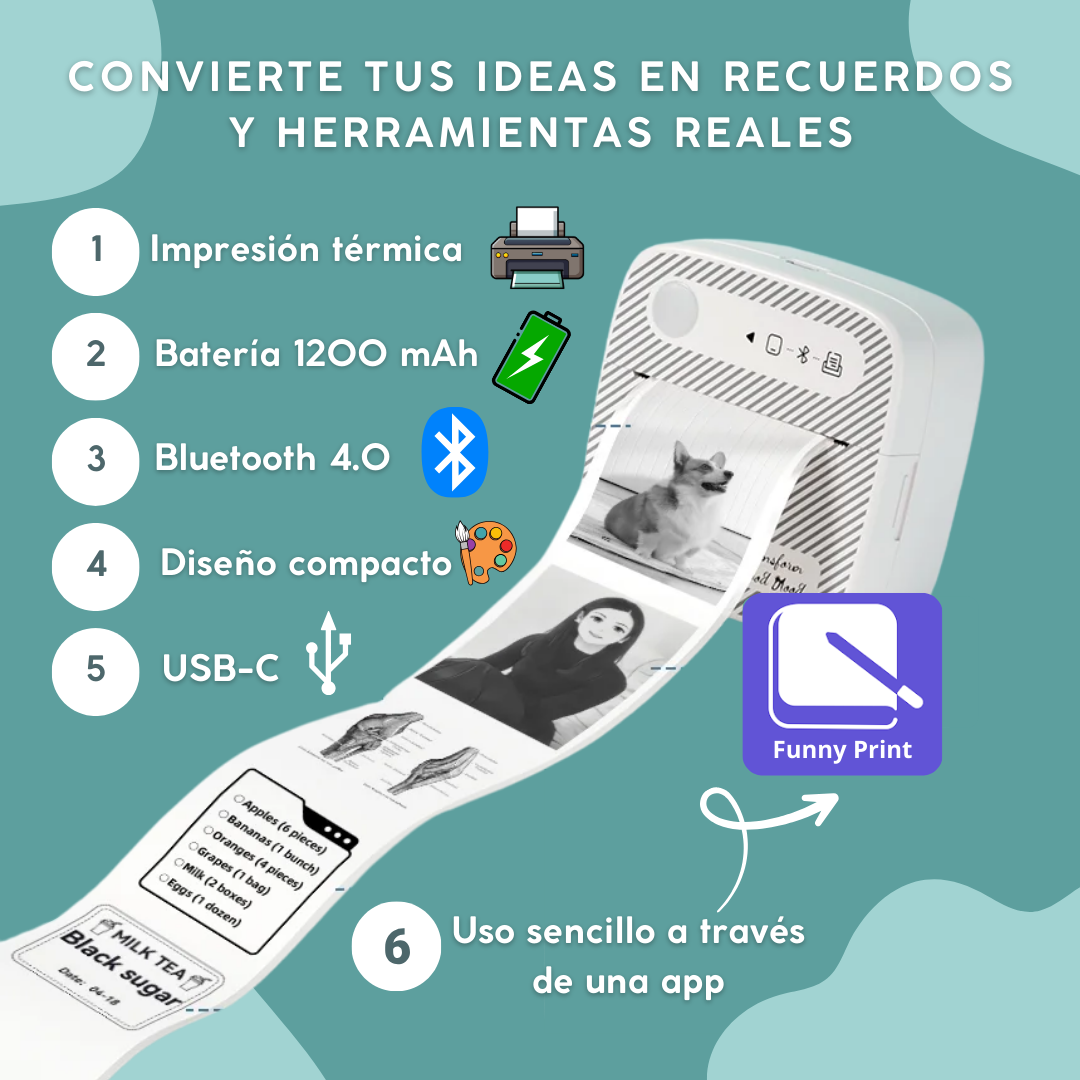 Impresora de Sticker sin Tinta (thermal tech)